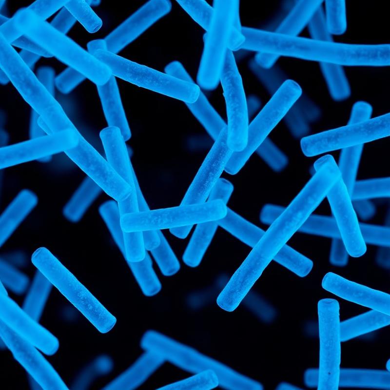 Microscope view representing Lactobacillus Paracasei